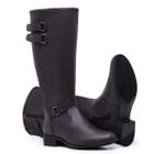 Bota Feminina Montaria Cano Longo Zíper 11051 Country Boiadeira