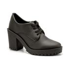 Bota Feminina Oxford Cano Curto Salto Grosso Tratorada 33 ao 40