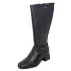 Bota Feminina Pegada Cano Alto REF: 282361 COURO