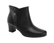 Bota Feminina Piccadilly Ankle Boot Cano Curto Salto Bloco