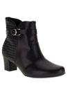 Bota Feminina Piccadilly S/ Grosso Baixo Cano Curto 110146 Preto