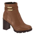 Bota Feminina Salto Bloco Napa Caramelo Beira Rio 9074.106