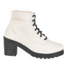 Bota Feminina Tratorada Luxo Moda Outono Inverno Tendencia