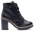 Bota Feminina Via Marte Cano Curto Salto Bloco Preto