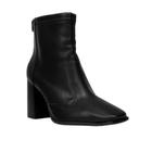 Bota Feminina Vizzano Cano Curto Salto Alto Bloco Preta Moda Blogueiras 3085.100