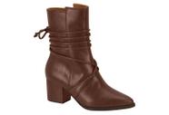 Bota Feminina Vizzano Cano Médio Napa Genebra