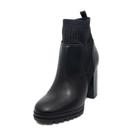 Bota Feminina Vizzano Coturno Salto Alto REF: 3089104 TECIDO KNIT-NAPA