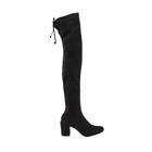 Bota Feminina Zatz Leve Salto Grosso Over Knee Moda Tendência A2078