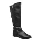 Bota Feminino Piccadilly 261014 Cano Alto Salto Anabela Baixo Ziper