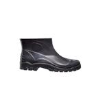 Bota Galocha Borracha Pvc Impermeável Stivaletto Preta Cano Curto