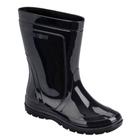 Bota Galocha Feminina Cano Médio Preto Pega Forte 00345-01003