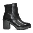 Bota Godiva Salto Bloco Elástico Feminina Preta