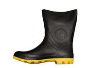 Bota grendene preta e amarela cano médio N34/35