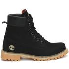 Bota impermeável feminina timberland inch 7, couro hidrofugado waterproof