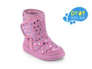 Bota Infantil BIBI Urban Boots New Basic Impermeável Estampado Coração Feminino