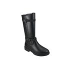 Bota Infantil Cano Longo Menina Zíper Boiadeira Blogueirinha Rodeio Feminina Fashion Saltinho Confortavel Passeio Frio