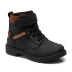 Bota Infantil Menino Klin Mini Rock 175 Preto/Caramelo