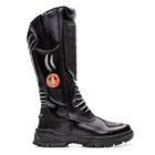 Bota Longa Coturno Unisex Bombeiro Civil 100% Couro