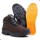 Bota Masculina Adventure Casual Trilha Trabalho Confortável Em Couro Original