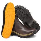 Bota Masculina Botina Coturno Couro Bico PVC Trabalho NL265