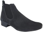 Bota masculina botina montaria vaquejada nobuck preto - 4ssss calçados