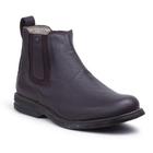 Bota Masculina Cano Curto Couro Botina Chelsea Conforto