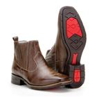 Bota Masculina Cano Curto Couro Country Capelli Boots Café 37