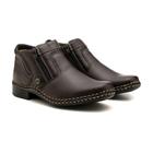 Bota Masculina Cano Médio Social Coturno Couro Confortavel