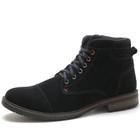 Bota Masculina Casual JCL STORE Coturno Cano Médio Camurça Confortável Macio Country Chelsea