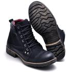 Bota Masculina Coturno Casual Couro Hype Preto