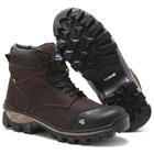 Bota Masculina Coturno Tratorado Casual em Couro Trabalho