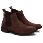 Bota Masculina Couro Camurça Botina Chelsea Country Conforto