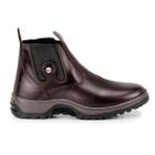 Bota Masculina Couro Legítimo Para Trabalho E Passeio - Café