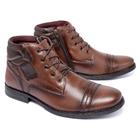 Bota Masculina Couro Linha Premium Conforto Estilo Cor Café