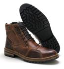 Bota Masculina De Couro Cano Alto Palmilha Confort Em Gel - Ref EX06 - Drigone - FreeJump