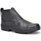 Bota Masculina De Couro Para Trabalho Pesado Obra Fazenda Profissional Casual Resistente Confortável CA Shoes