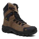 Bota Masculina Em Couro Biqueira Pvc Cano Longo Leve Com C.a