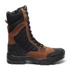 Bota Masculina Feminina Cano Médio Coturno Couro Militar Esportivo Motoqueiro Quentinho Confortável