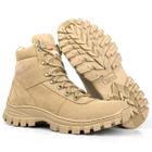 Bota Masculina Militar Couro Cano Curto Impermeável Coturno