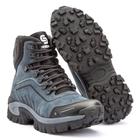 Bota Masculina US Coturno de Couro Conquest Cor Blue Whale