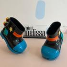 Bota melissa unissex rain boot space preto/azul