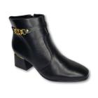 Bota Modare Feminina Adulto Cano Baixo Salto Grosso 7082.102 Napa Marrom