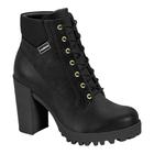 Bota Moleca 5325.119 Coturno Tratorado Salto Grosso Cadarço Feminino