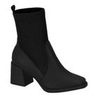 Bota Moleca Meia Knit Salto Grosso