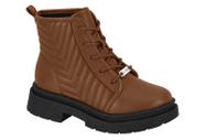 Bota Molekinha Coturno Infantil Menina Cano Curto 2182101