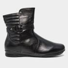 Bota Mooncity Fivela Lateral Cano Médio Feminina