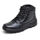 Bota Motociclista Cano Baixo Couro Atron Shoes - 282 - Preta