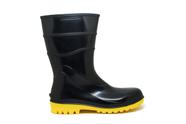 Bota Motociclista Pvc Bpc Acqua Flex Preta Cano Curto Bracol