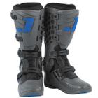 Bota Motocross Adulto Jett Lite Azul Lançamento Trilha Road