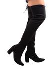 Bota Over FemininaThe Knee Salto Alto Grosso